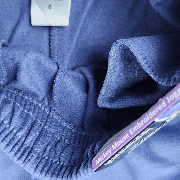 Freeze NY Mickey Truly Original Jogger Blue Women Size S Fleece Tonal Embroidery - Picture 11 of 16